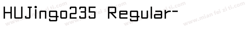 HUJingo235 Regular字体转换